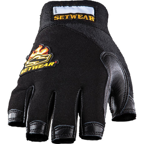 Leather Fingerless Gloves