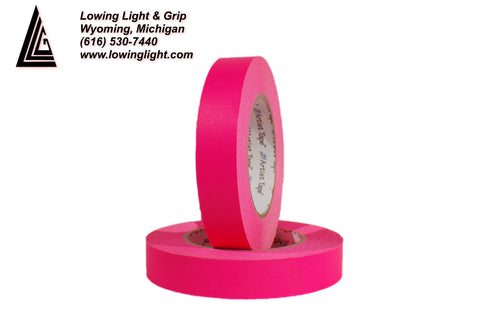 Paper Tape 1/2" Fluorescent Pink