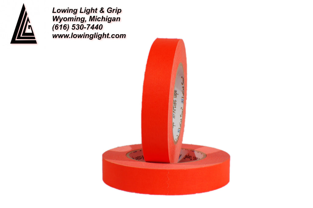 Pro Artist Paper Tape Fluorescent Orange 1/2 - 60 Yards – Lowing