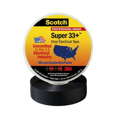 Scotch Professional Super 33+ Vinyl Electrical Tape Black